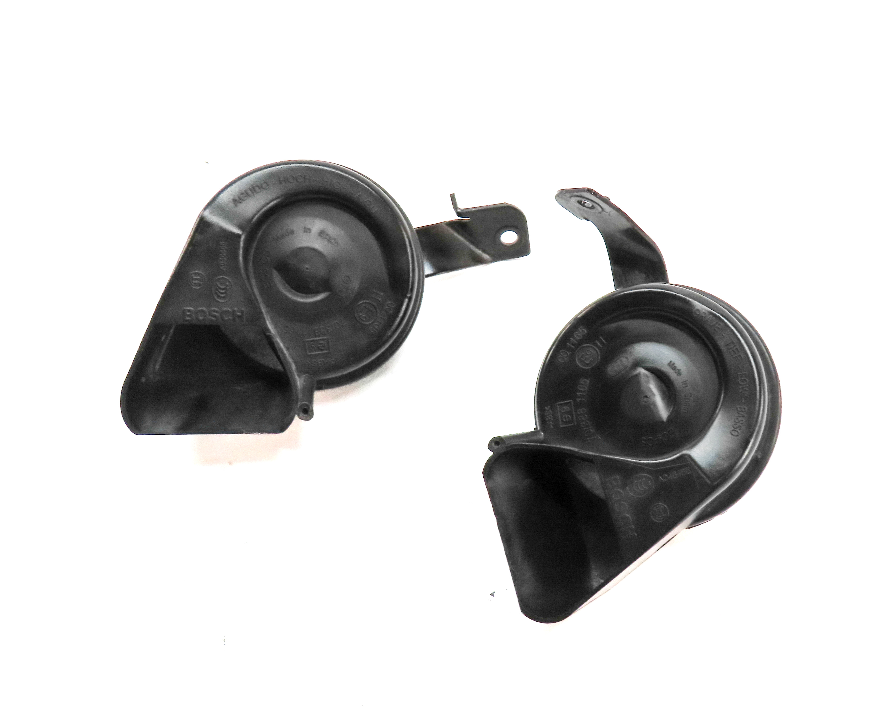2007-2011 MERCEDES CL S CLASS C216 W221 FRONT HIGH LOW TONE NOTE HORN SET/2 — exact item pictured